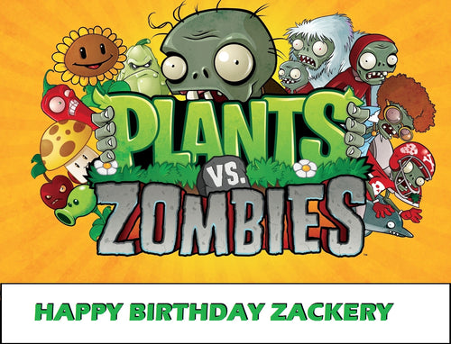 Planets -VS- Zombies Edible Cake Topper