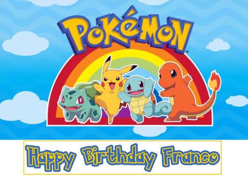 Pokemon Edible Cake Topper