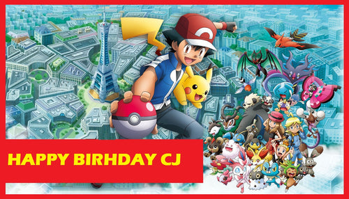 Pokemon X and Y Edible Cake Topper