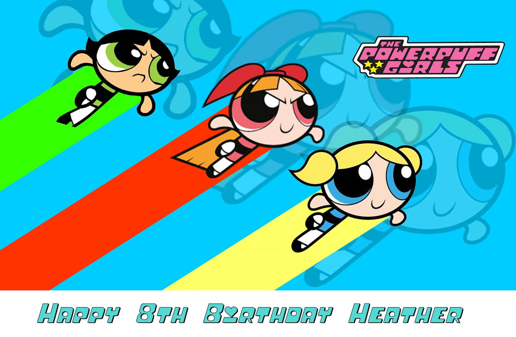 Powerpuff Girls Edible Cake Topper