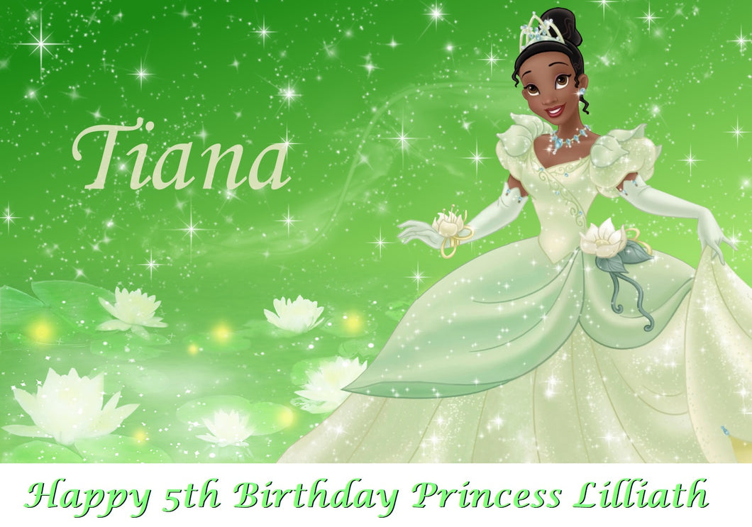 Tiana Princess and the Frog Edible Cake Topper
