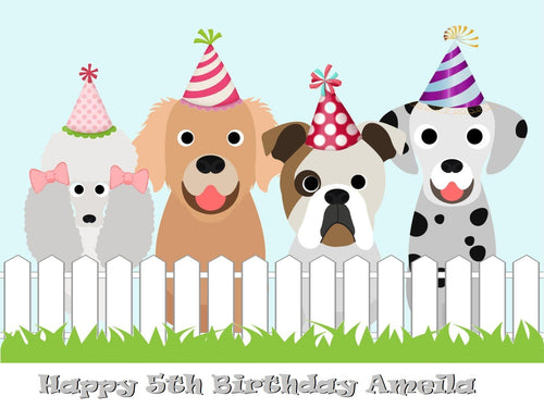 Puppy Dog Paw-ty Edible Cake Topper