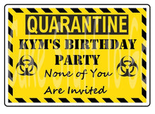 Load image into Gallery viewer, Quarantine Birthday Edible Cake Topper Image Decoration