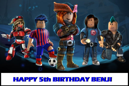 Roblox Edible Cake Topper Decoration