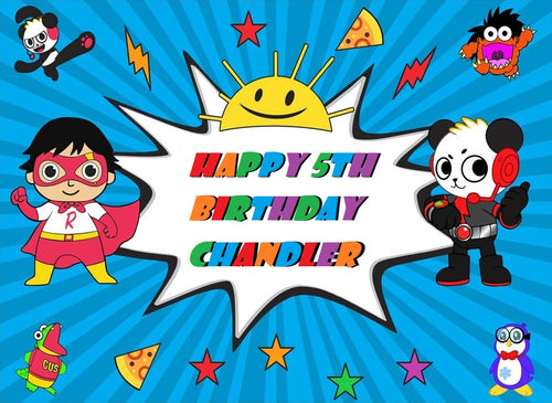 Ryan's World Edible Cake Topper Image Decoration