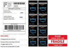 Load image into Gallery viewer, Amazon Tape and Shipping Label  Edible Cake Topper Image Decoration