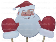 Load image into Gallery viewer, Santa Claus and Mittens  Cake Topper