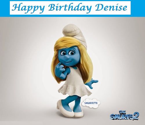 Smurfette Edible Cake Topper Decoration