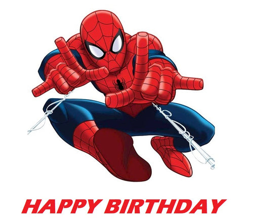 Spiderman Edible Cake Topper Image