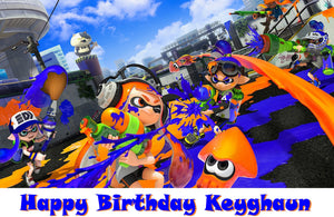 Splatoon Edible Cake Topper Decoration