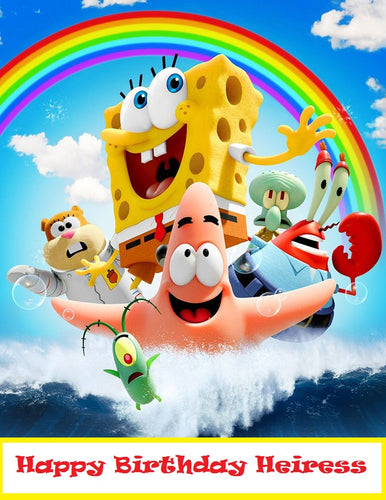 Sponge Bob Square Pants Edible Cake Topper Decoration