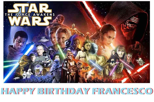 Star Wars the Force Awakens Edible Cake Topper Decoration