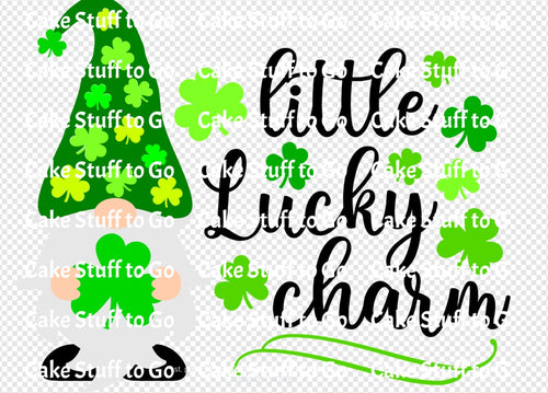 St. Patrick's Day Gnome Edible Cake Topper Image Decoration