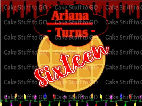 Stranger Things Inspired Edible Cake Topper Image Decoration