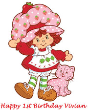 Strawberry Shortcake Edible Cake Topper Decoration Original