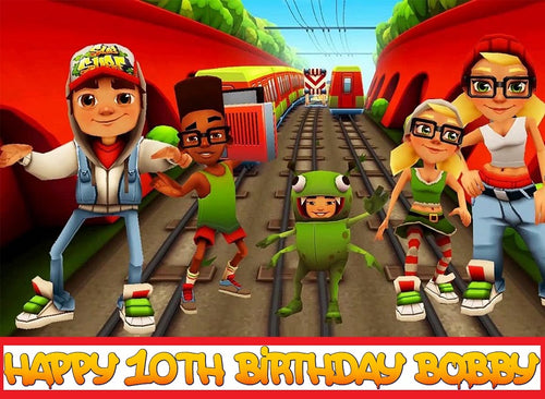 Subway Surfer Edible Cake Topper Image Decoration