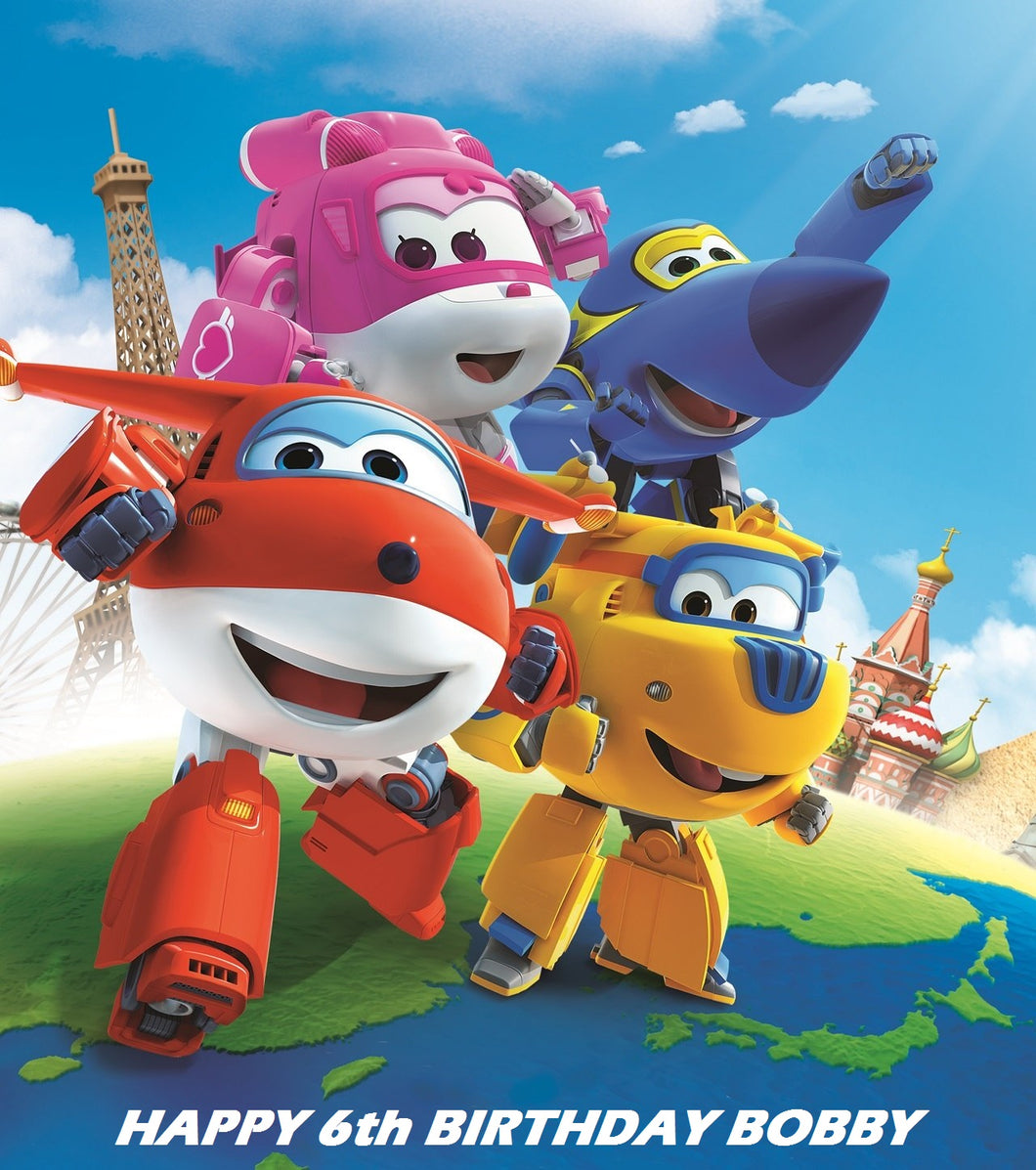 Super Wings Edible Cake Topper Decoration