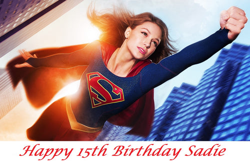 Supergirl Edible Cake Topper