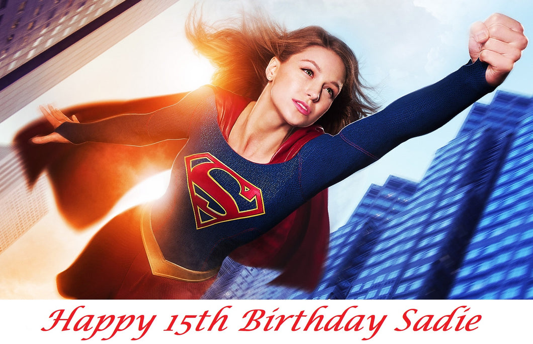 Supergirl Edible Cake Topper
