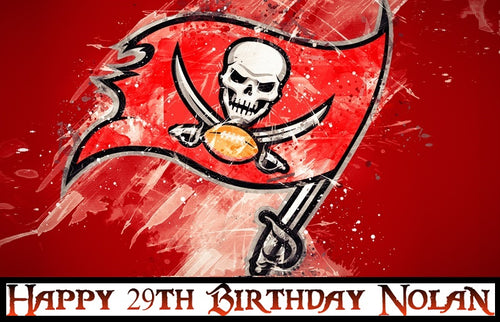 Tampa Bay Buccaneers Edible Cake Topper