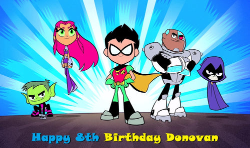 Teen Titans Go Edible Cake Topper