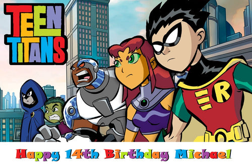 Teen Titans Edible Cake Topper Decoration