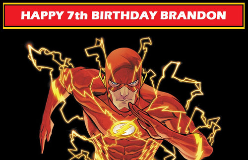 The Flash Edible Cake Topper Decoration