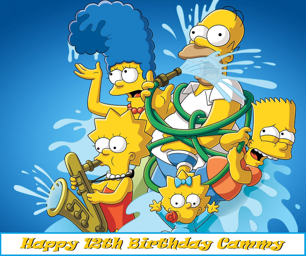 The Simpsons Edible Cake Topper Decoration