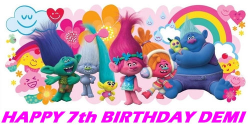 Trolls Movie Edible Cake Topper