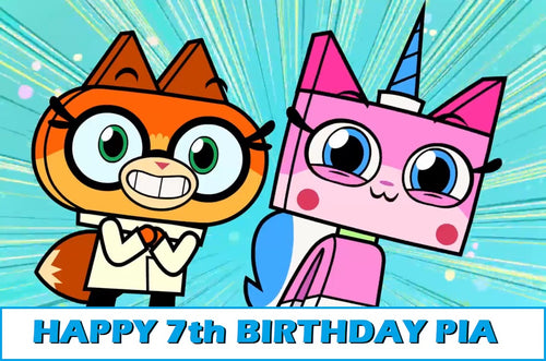 Unikitty Edible Cake Topper Image
