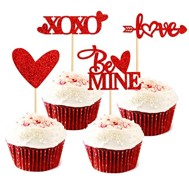 Valentine's Day Cupcake Toppers