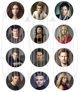 Vampire Diaries Edible Cupcake Topper Images
