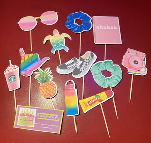 VSCO Girls Cupcake Toppers
