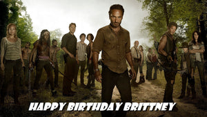 The Walking Dead Edible Cake Topper Decoration