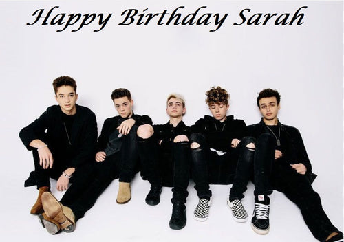 Why Don't We  Edible Cake Topper Image