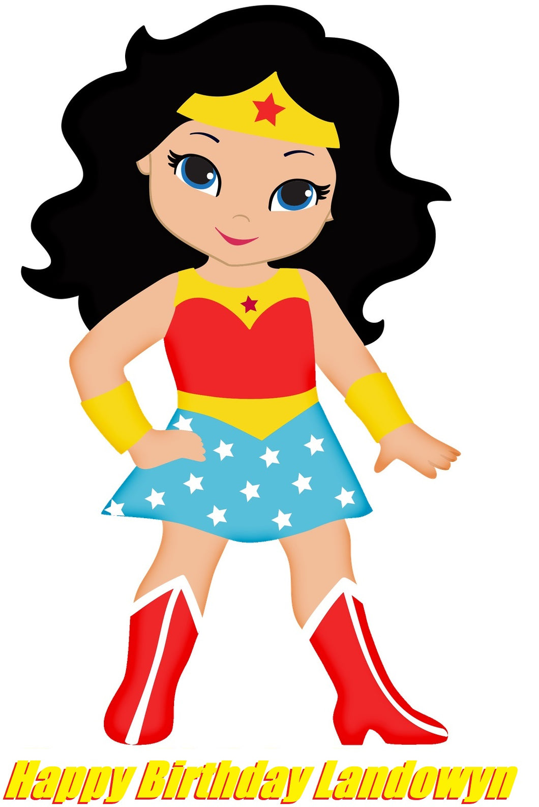 Wonder Woman Edible Cake Topper Image Decoration