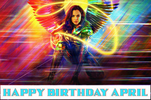 Wonder Woman 1984 Movie Edible Cake Topper Image Decoration