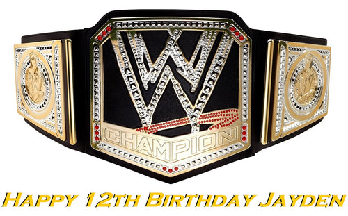 WWE Champion Belt Edible Cake Topper