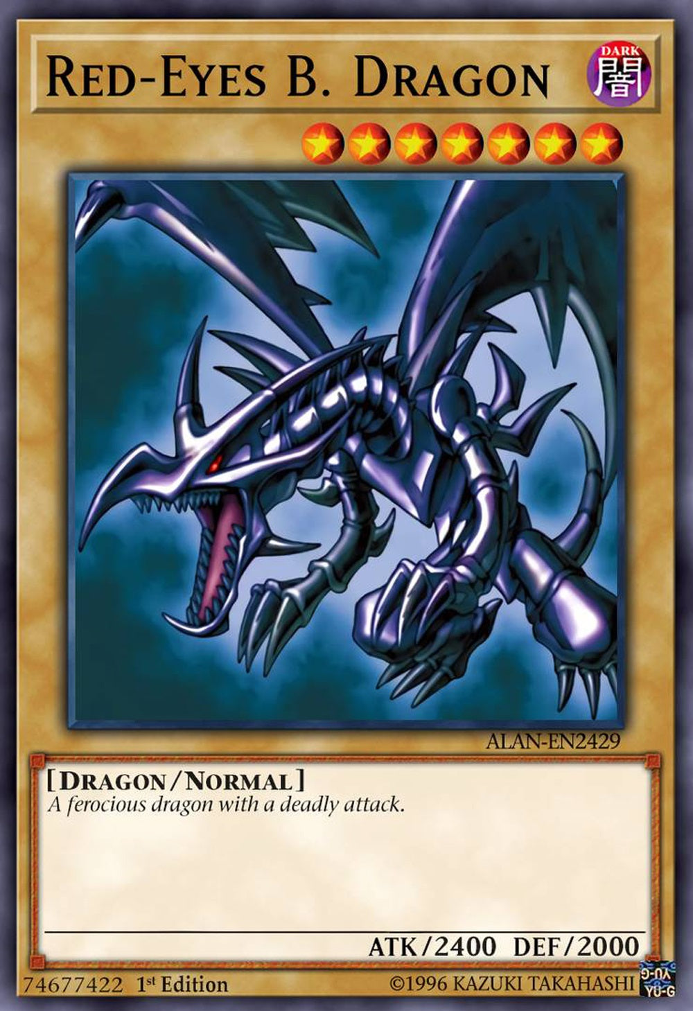 yugioh dragon card Yu Gi Oh Red Eyes Dragon Card Edible Cake Topper